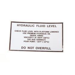 Picture of Decal - Hydraulic Fluid