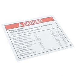 Picture of Decal Danger Do Not Alter Swtc