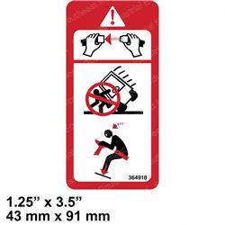 PARTSLIFT AA1031230 DECAL - SEAT BELT/TIP OVER