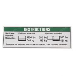 Picture of Decal - Max Capacity 1200 Lbs