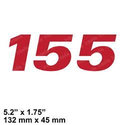HYSTER 1636395| MODEL LABEL INCH 15 - aftermarket