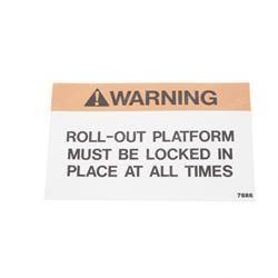 Picture of Decal - Lock Warning