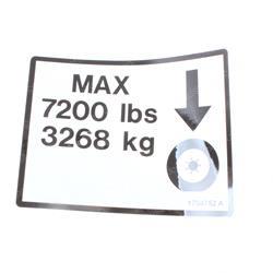 Picture of Decal - Max Tire Load 7200#