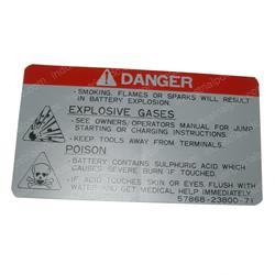 Picture of Decal - Battery Caution
