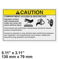 Picture of Decal- Caution Compartment
