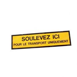 Picture of Decal - Fork Lift Here Frn