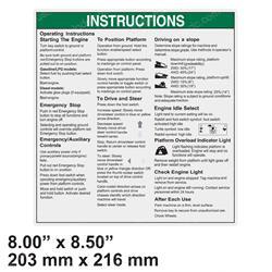 Picture of Decal - Inst-Oper Inst-Z80-Aus