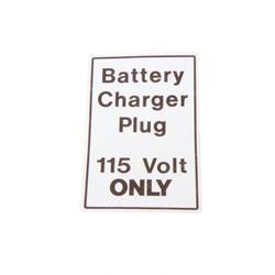 ew1dc42851 DECAL - BATTERY CHARGE