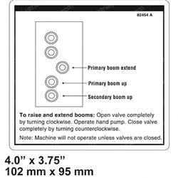 Picture of Decal Label Manual Valves Tz