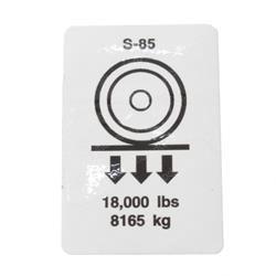 Picture of Decal Label Wheel Load S85