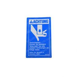 Picture of Decal Warn Crush Hazard Hand