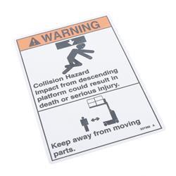Picture of Decal-Warning- Collision Hazar