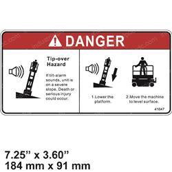 Picture of Decal - Danger Tip Over Hazard