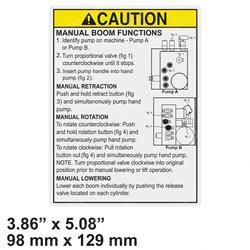 Picture of Decal - Caution Manual Rotate