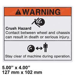 Picture of Decal - Crush Hazard Moving