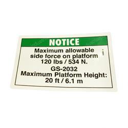 Picture of Decal Notice Side Frc 2032ansi