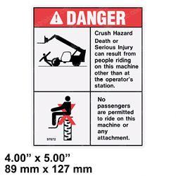 Picture of Decal Danger Crush Hazard