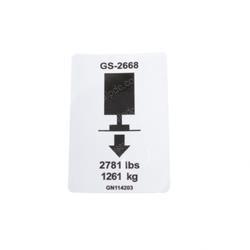 Picture of Decal Label Outrigger Ld 2668