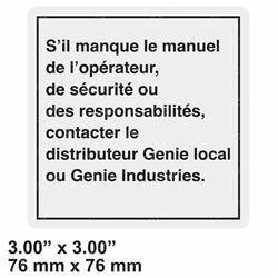 Picture of Decal - Notice Manual (fr)