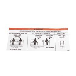 Picture of Max. Platform Capacity Decal