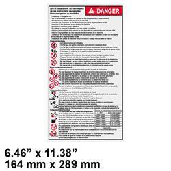 Picture of Decal - Operating Instr French