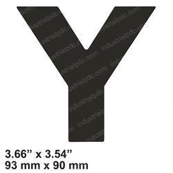 Picture of Decal - Cosmetic Letter Y