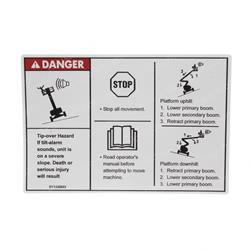 Picture of Decal - Danger Tilt Alarm