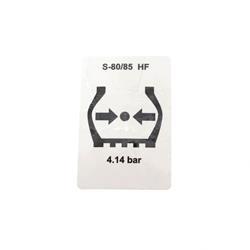 Picture of Decal Label Tire Press Hf S80