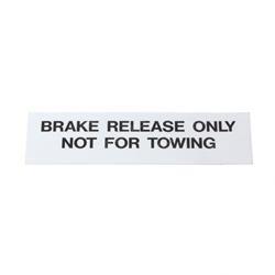 Picture of Decal Brake Release