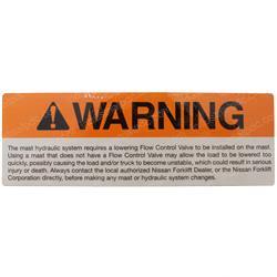 Picture of Label-Warning Mast