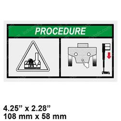 Picture of Decal - Procedure Emerg Lower