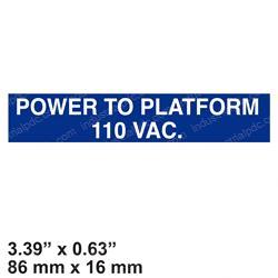 Picture of Decal - Power 110 Vac