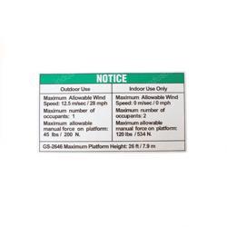 Picture of Decal Notice Side Frc 2646 Au