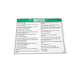 Picture of Decal Notice Op Inst Plat Z45d