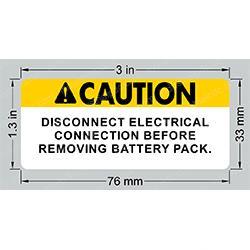Picture of Decal Battery Connection Z30