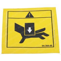 Picture of Decal, Pinch Point