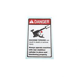 Picture of Decal Rear Stabilizer Danger