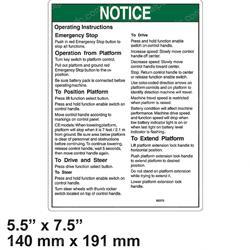 Picture of Decal Notice Platform Oper Ins