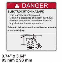 Picture of Decal - Danger Electrocution