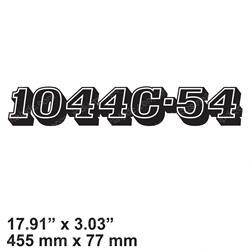 Picture of Decal- Model Number- 1044c-54