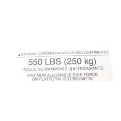 Picture of Decal - Capacity 550lbs Boom