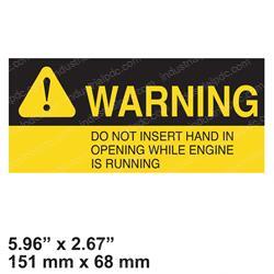 Picture of Decal - Warning
