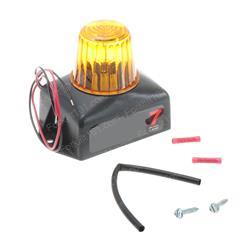 sy537000-a STROBE ML7 - 12-80V - AMBER - PERMANENT MOUNT - - POLYCARBONATE BASE - CLASS III - 1.5 JOULE - 60 SINGLE FPM