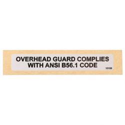 Picture of Decal Overhead Guard