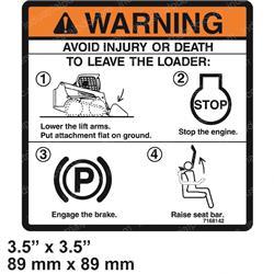 Picture of Decal - Warning