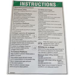 Picture of Decal - Oper Instructions