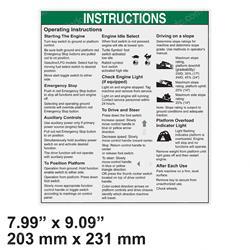 Picture of Decal-Oper Inst-Z45/Z51 Ic Aus