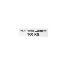 Picture of Decal - Platform Cap 360 Kg