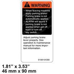 Picture of Decal - Warning