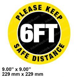 Picture of Decal - Please Keep Safe Dist